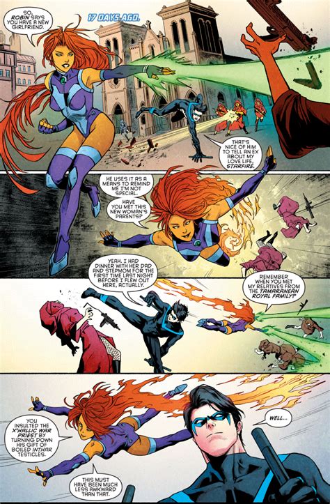 nightwing and starfire comics